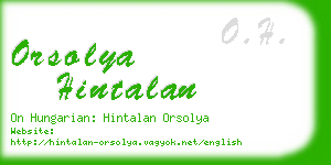 orsolya hintalan business card